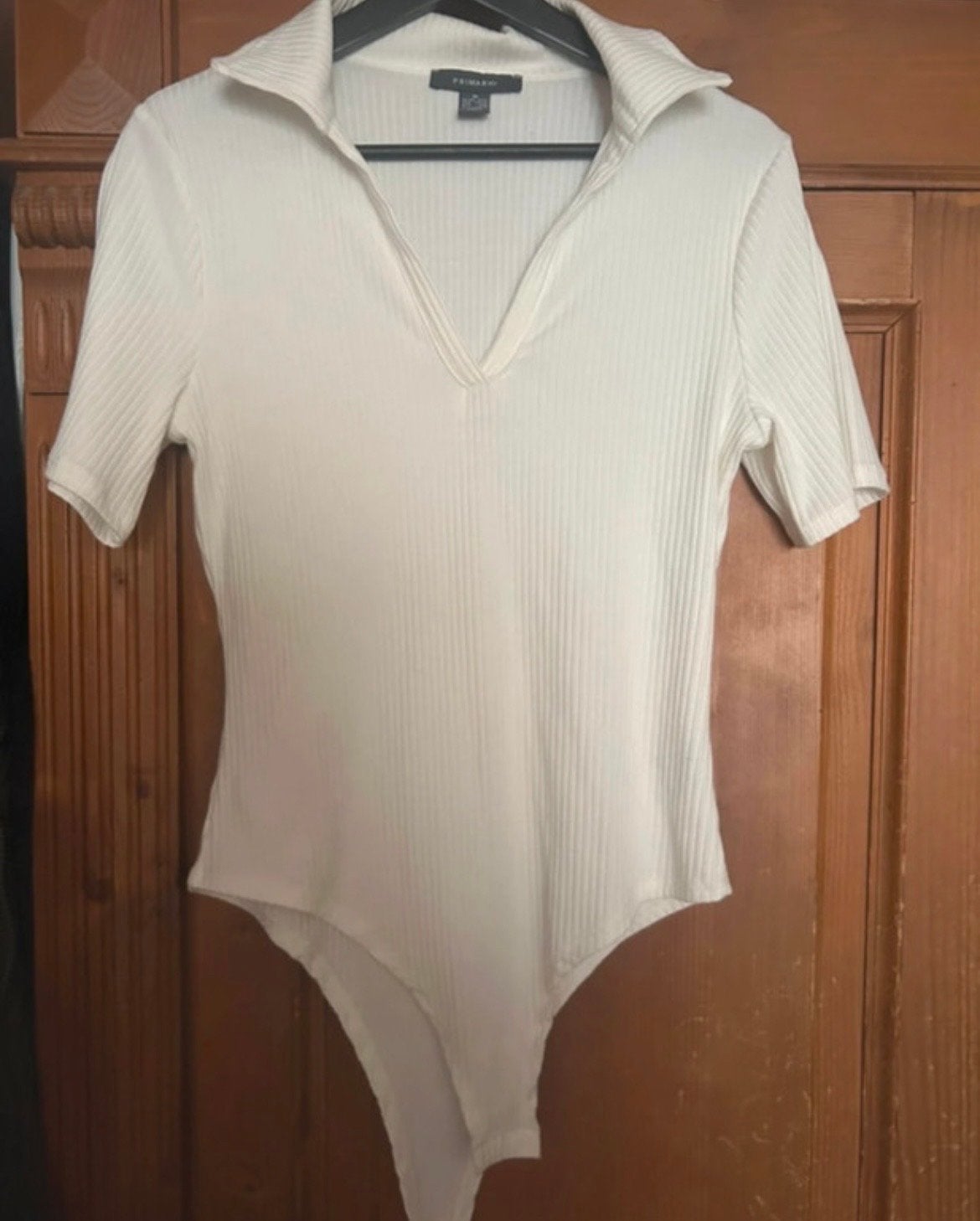 Primark Body met Kraag - Maat M, Kleding | Dames, Tops, Maat 38/40 (M), Wit, Ophalen of Verzenden, Zo goed als nieuw