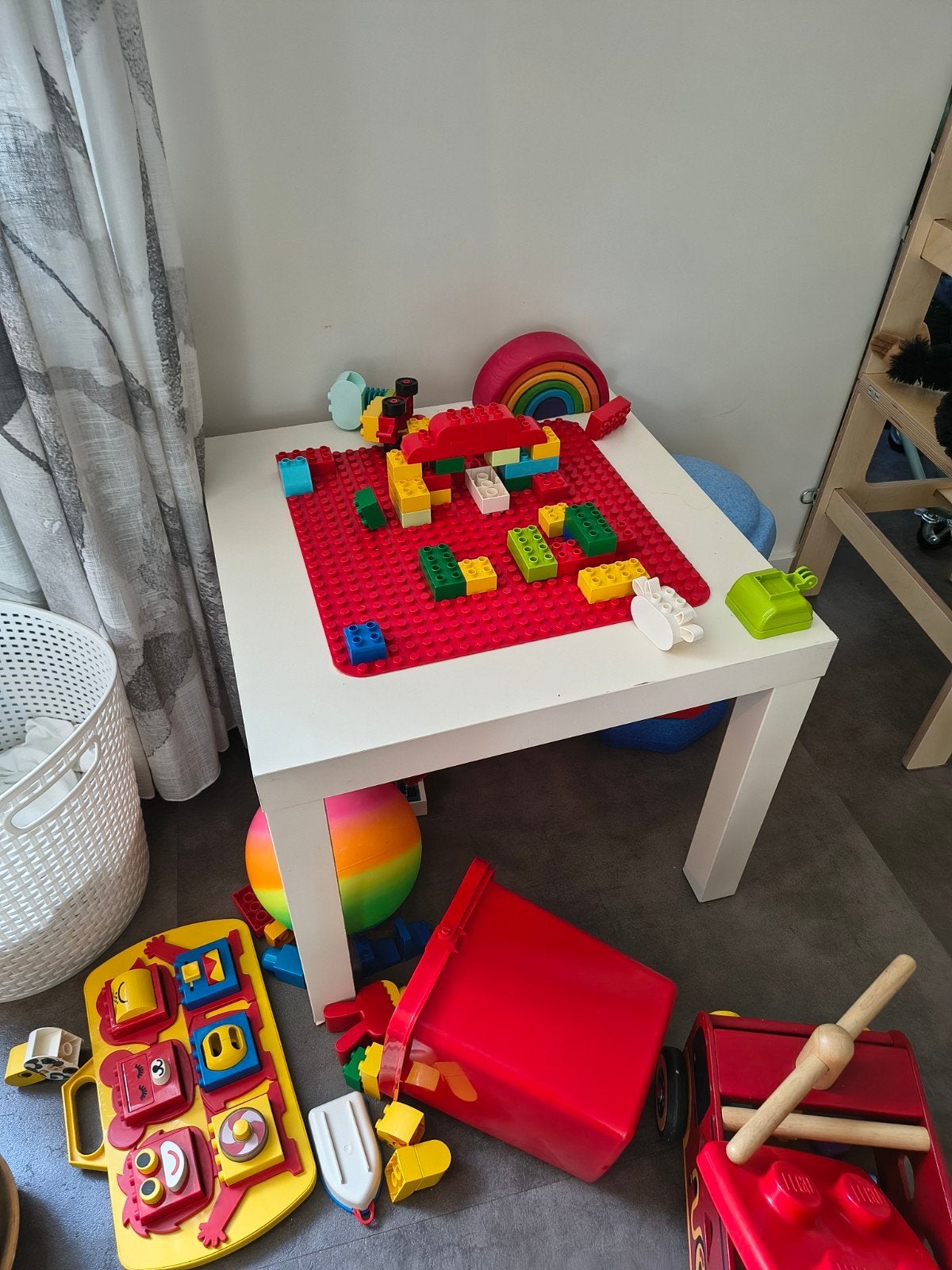 Ikea Lak tafel met duplo plaat, Ophalen, Gebruikt