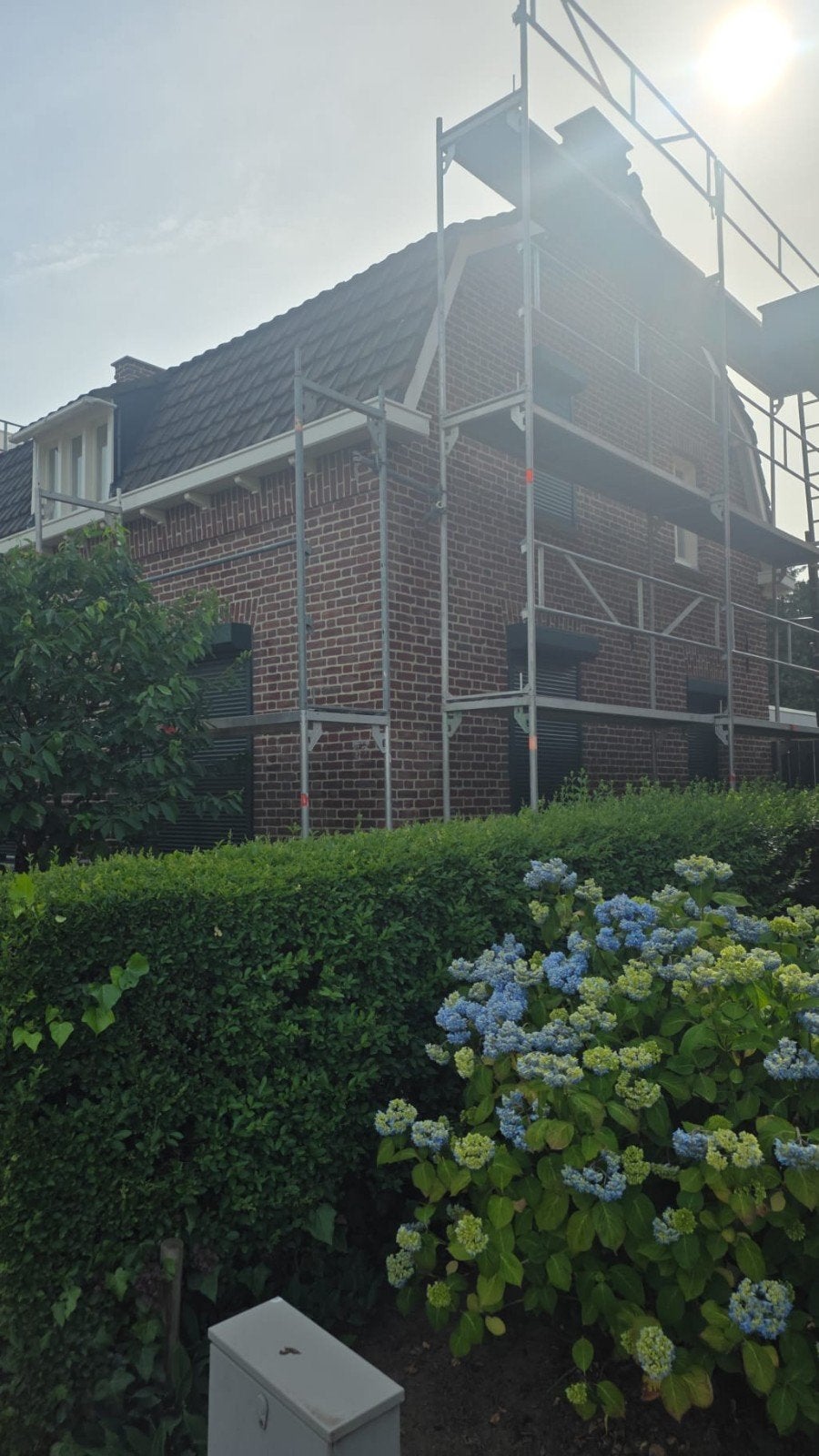 steiger verhuur Limburg, Ophalen of Verzenden, Zo goed als nieuw, Gevelsteiger, 5 meter of hoger