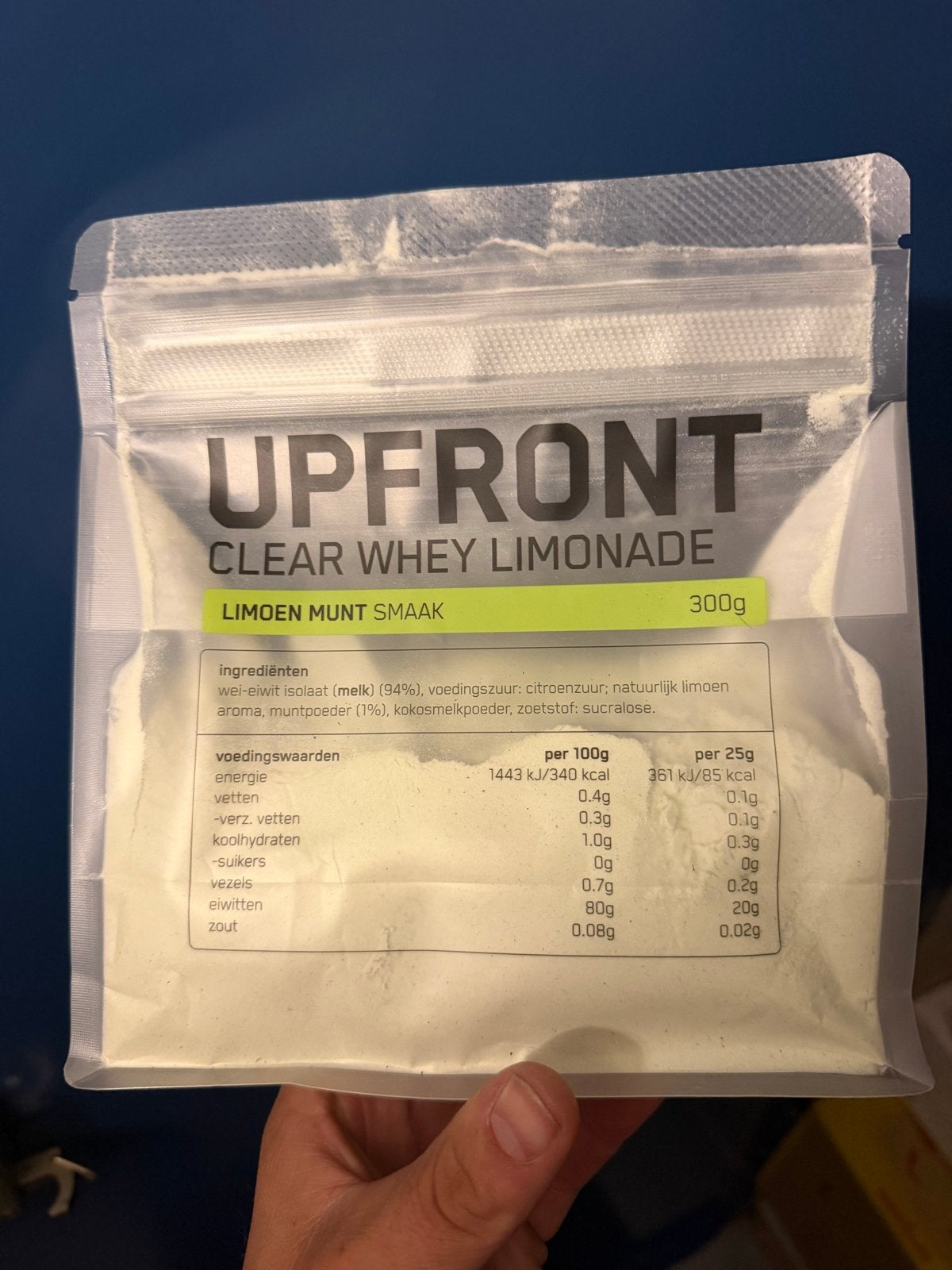 UPFRONT Clear Whey Limonade Limoen Munt Smaak 300g nieuw, Ophalen of Verzenden, Nieuw, Poeder of Drank