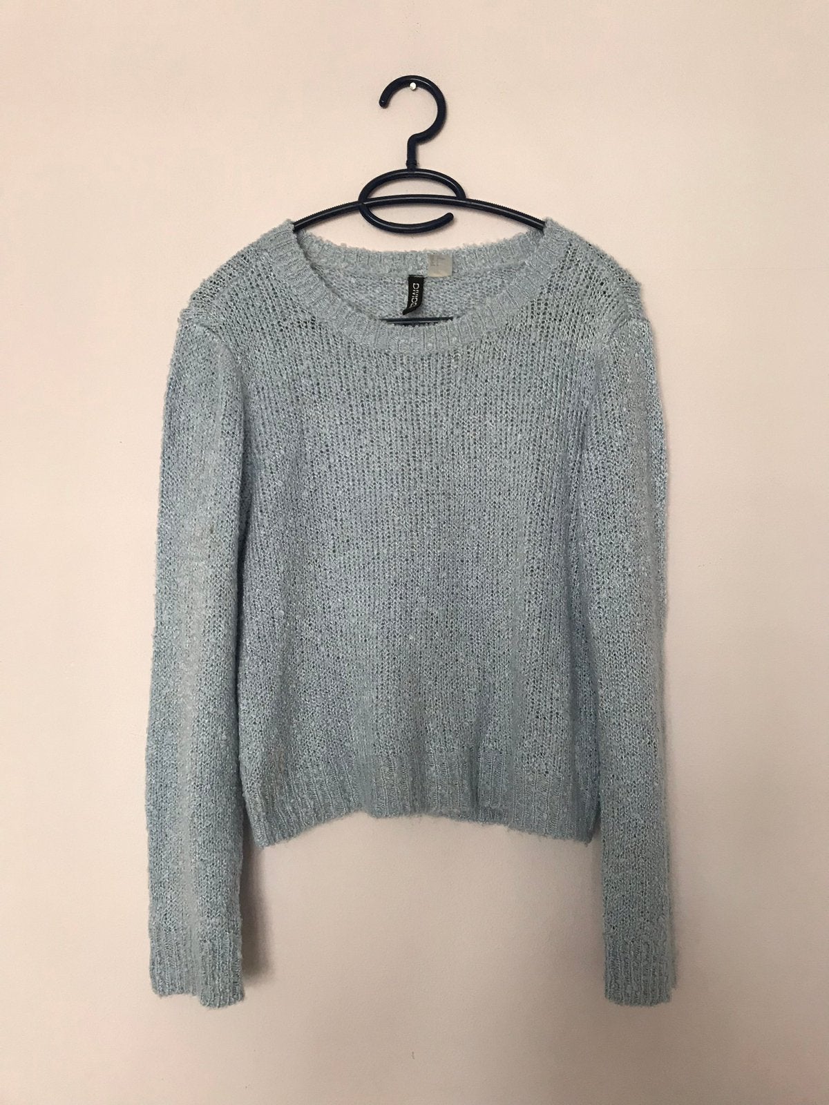 Babyblauwe S korte wijde trui Divided H&M egf knitwear, H&M, Blauw, Ophalen of Verzenden, Maat 36 (S)