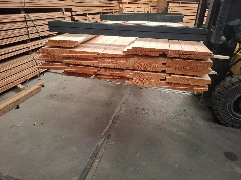 Partij 44 stuks douglas zweeds rabat planken 3 m bezorgen mo, Tuin en Terras, Palen, Balken en Planken, Ophalen, Nieuw, 250 cm of meer
