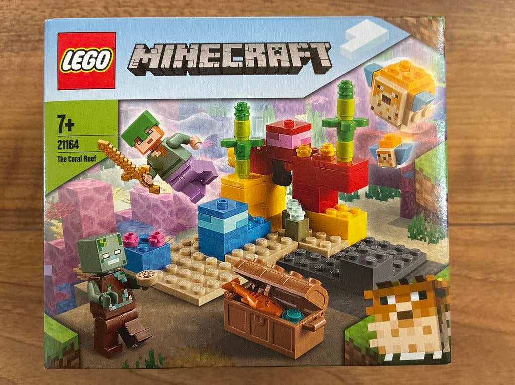 Lego Minecraft 21164 Het Koraalrif  (7+), Ophalen of Verzenden, Nieuw, Complete set, Lego