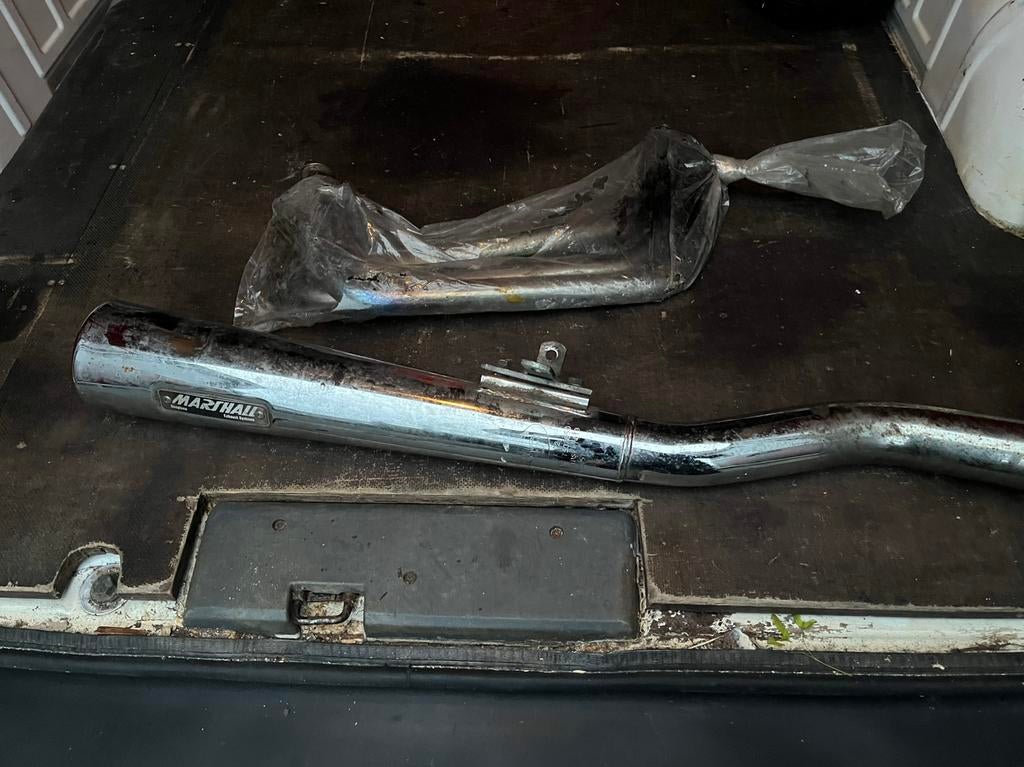 Yamaha xs750 marshall uitlaat 3 cillinder, Motoren, Ophalen of Verzenden, Gebruikt
