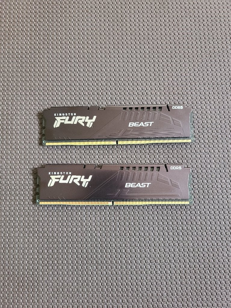 Kingston Fury Beast 2x 8GB Memory, Gebruikt, Ophalen of Verzenden, 6000MHz, Desktop
