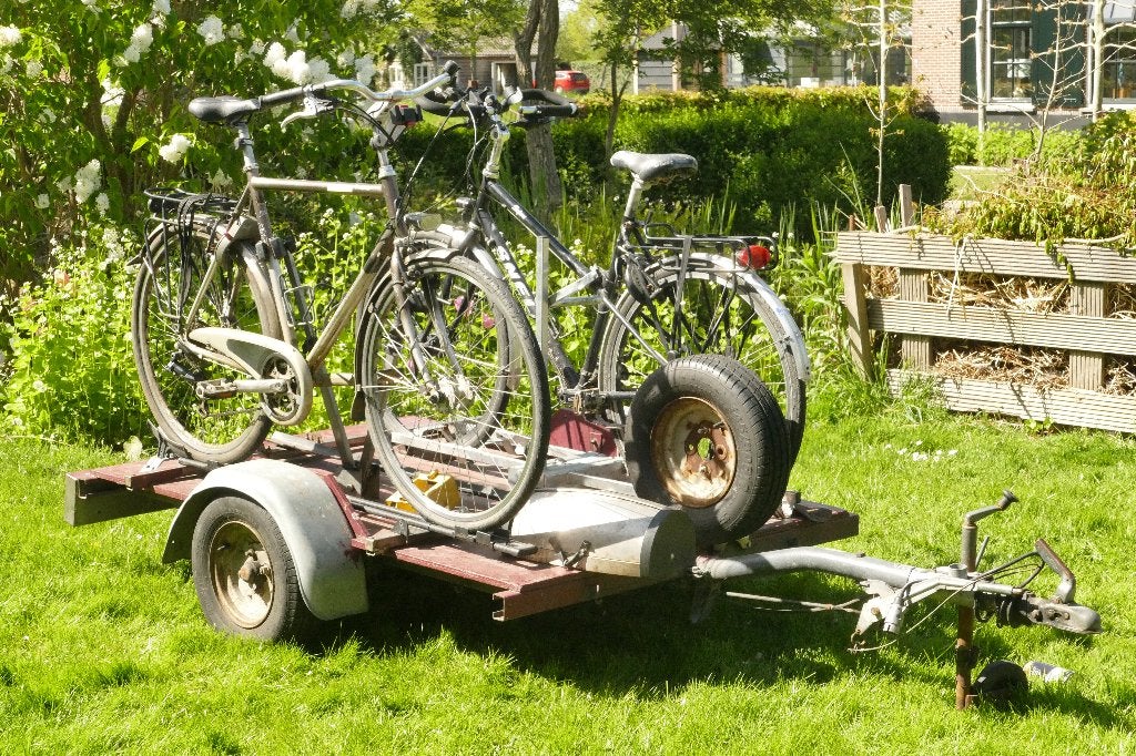 Aanhangwagen als fietsendrager (4 fietsen), Ophalen, 3 fietsen of meer, Gebruikt, Elektrische fiets