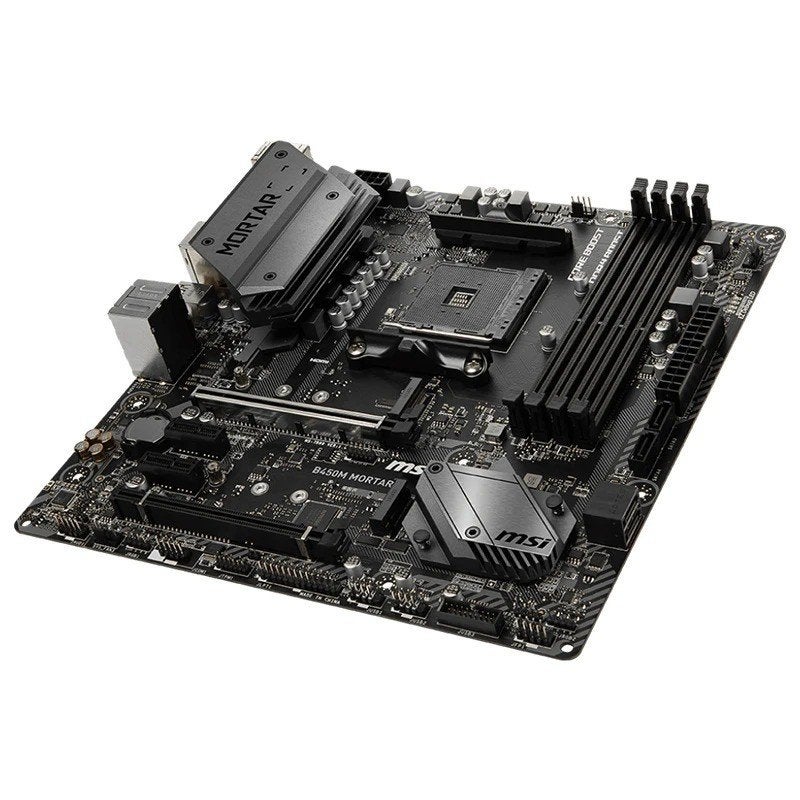 MSI B450M MORTAR MAX Moederbord met Socket AM4, Computers en Software, Ophalen of Verzenden, Gebruikt, DDR4