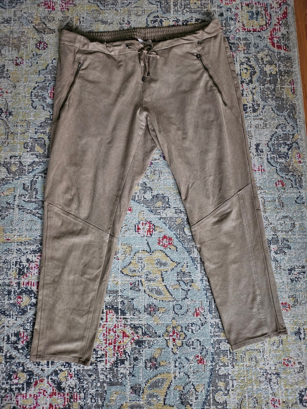 Gerry Weber suèdine broek maat 48, Kleding | Dames, Bruin, Maat 46/48 (XL) of groter, Ophalen of Verzenden, Zo goed als nieuw