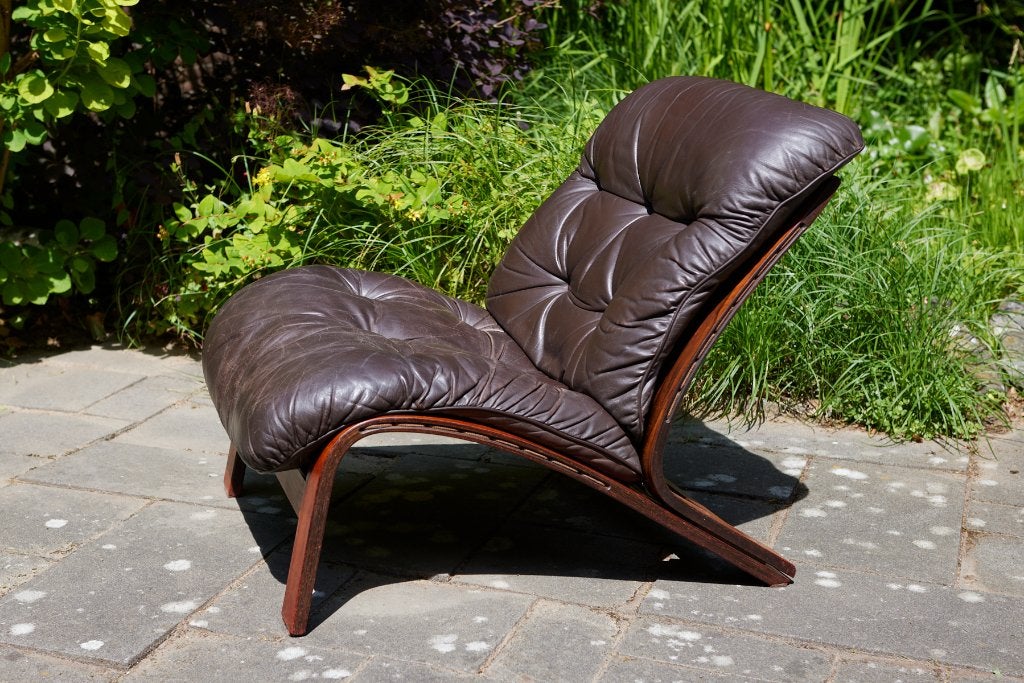 Rybo Rykken vintage fauteuil jaren '60 - Noorwegen, Ophalen, Gebruikt, 75 tot 100 cm, Vintage jaren '60
