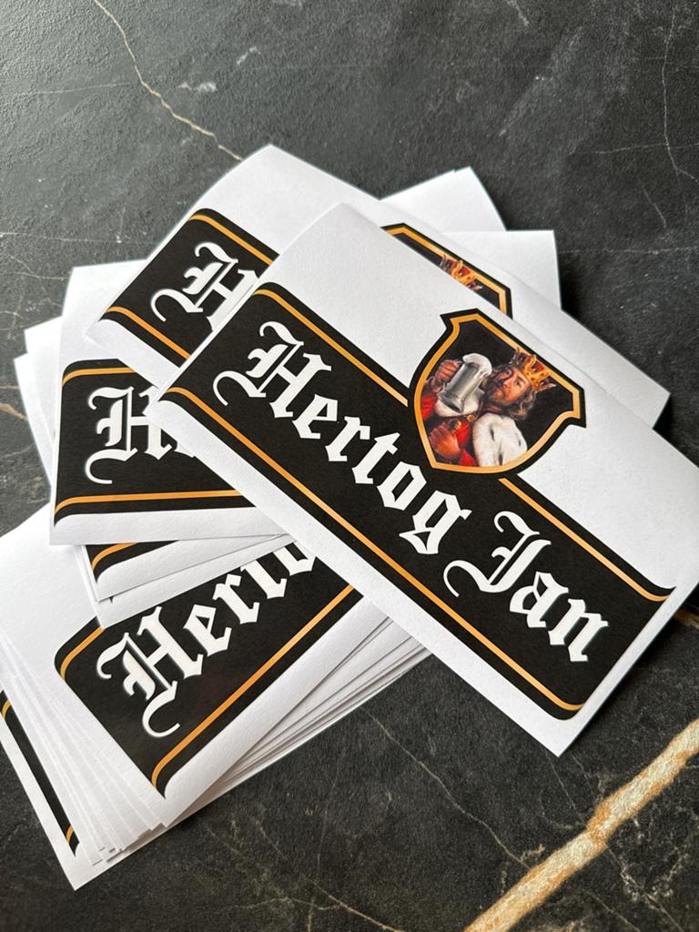 Hertog Jan Sticker - 15cm breed - Bierliefhebber, Hobby en Vrije tijd, Stickers en Plaatjes, Ophalen of Verzenden, Nieuw, Sticker