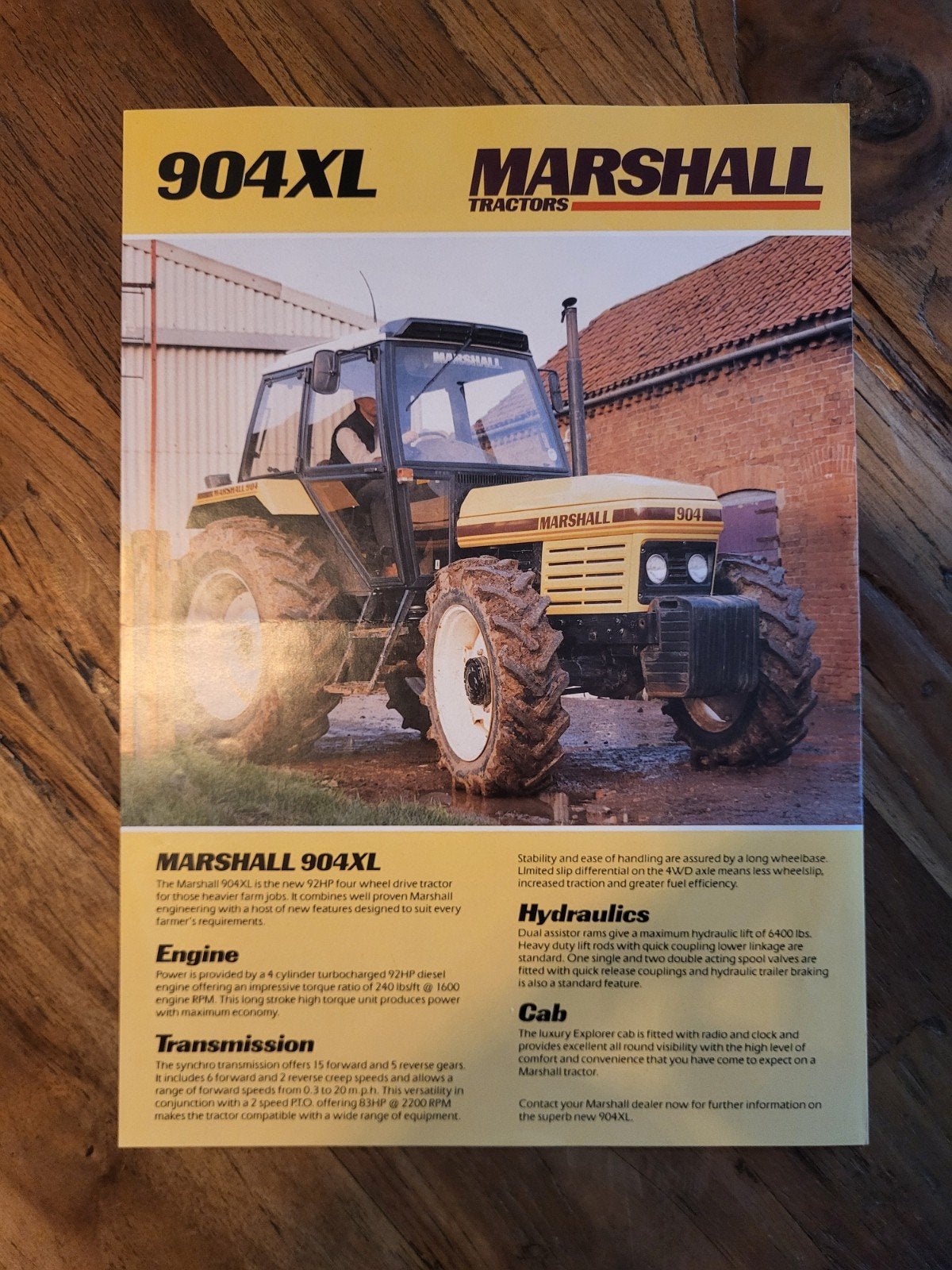 tractor folder Marshall 904XL, Ophalen of Verzenden, Zo goed als nieuw