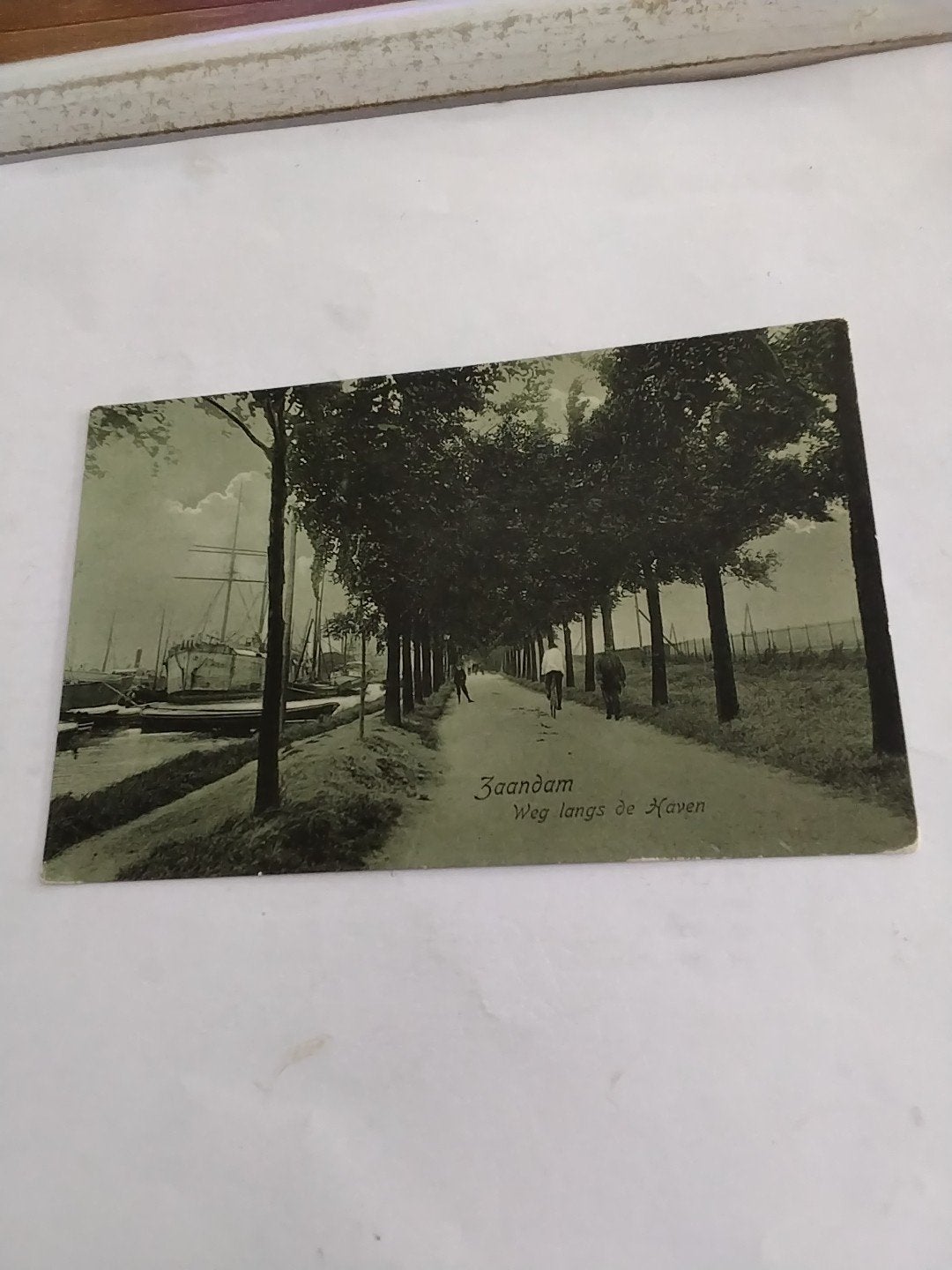 Oude Ansichtkaart Zaandam - Weg langs de Haven, Ophalen of Verzenden, Voor 1920, Ongelopen, Noord-Holland