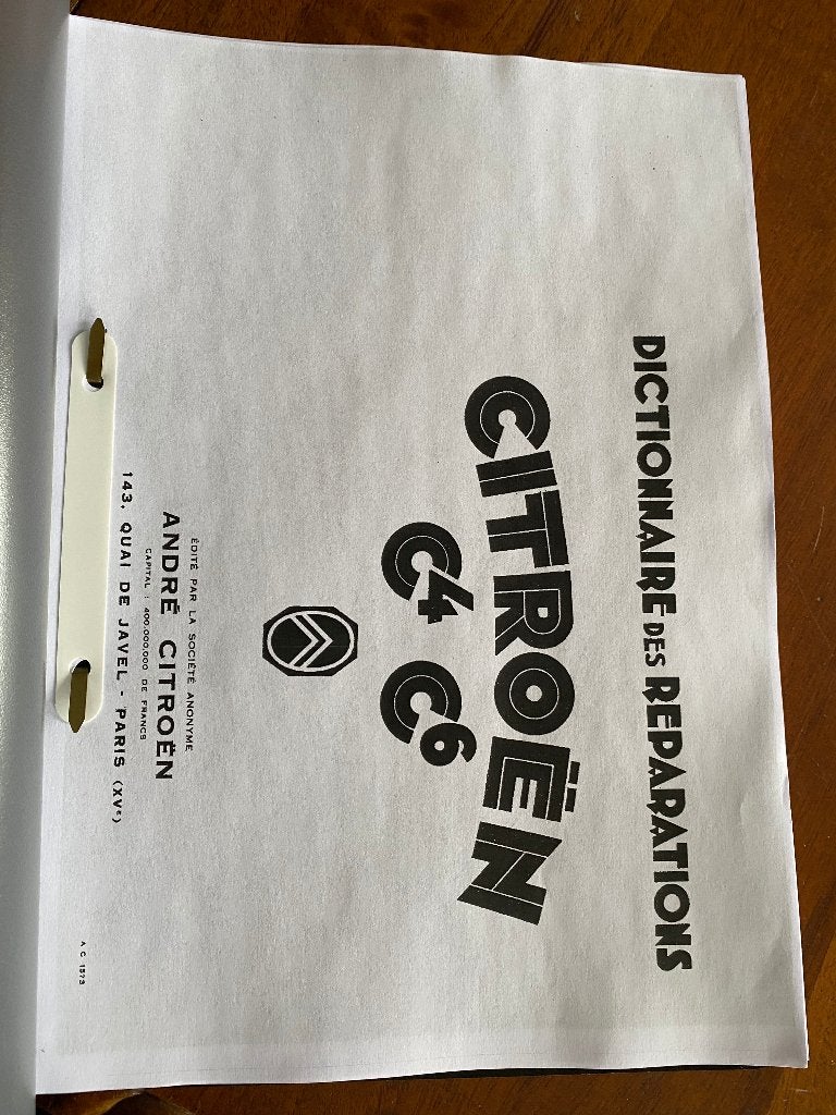 Citroen ac4 herstel handboek 1929 tot 1933, Auto diversen, Handleidingen en Instructieboekjes, Ophalen of Verzenden