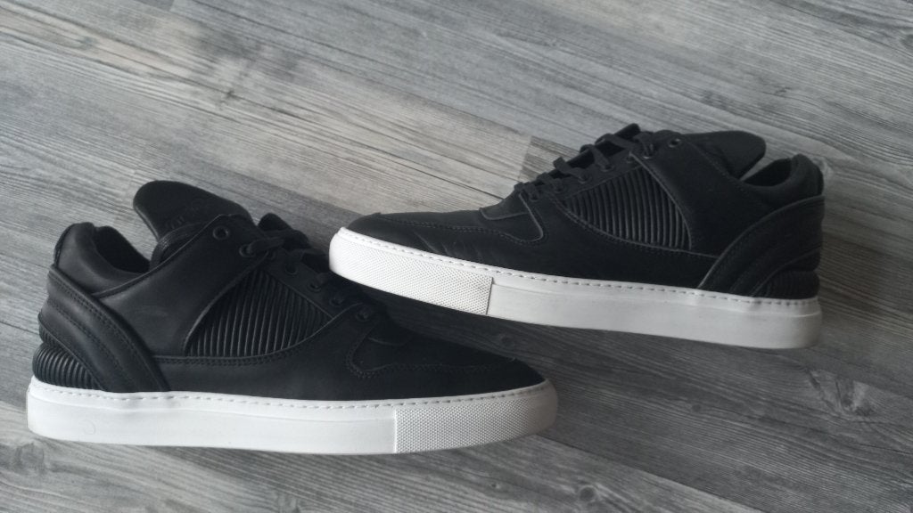 Filling Pieces zwart leer maat 44, Filling Pieces, Zwart, Ophalen of Verzenden, Sneakers of Gympen