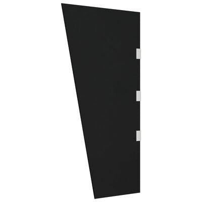 Zwarte schuine hardglas scherm met scharnieren, Ophalen, Gebruikt, Minder dan 80 cm, Overige typen