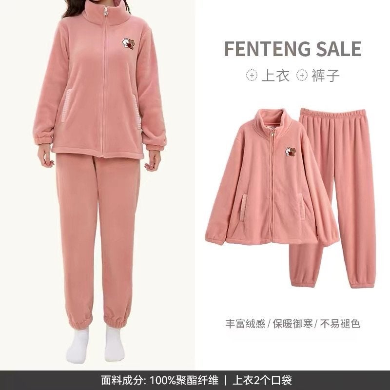 Nieuw FENTENG Fleece Pyjama Set Roze - Maat M, Kleding | Dames, Maat 38/40 (M), Nieuw, Ophalen of Verzenden, FENTENG