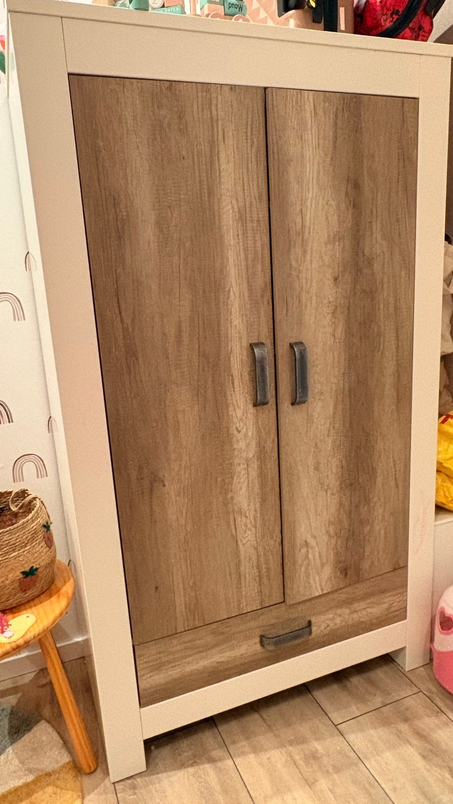 Kidsmill Long Island kledingkast + commode wit / Oldwood, Kinderen en Baby's, Kinderkamer | Complete kinderkamers, Ophalen, Zo goed als nieuw