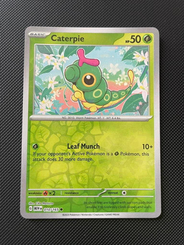 Caterpie 010/165 Reverse Holo Mew 151 Packfresh, Ophalen of Verzenden, Zo goed als nieuw