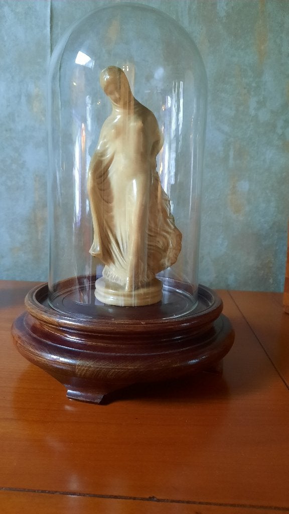 art nouveau danseres met sluier tanagra danseuse titeux, Antiek en Kunst, Ophalen of Verzenden