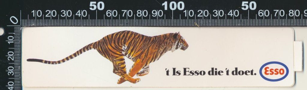 Sticker: Esso - Het is Esso die het doet, Ophalen of Verzenden, Zo goed als nieuw, Auto of Motor
