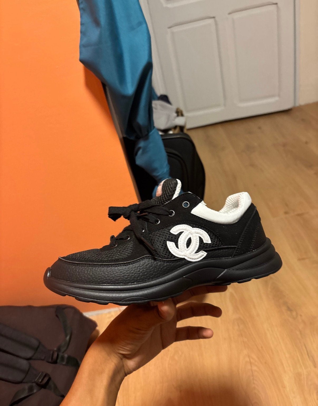 Luxe schoenen, Kleding | Dames, Ophalen, Zo goed als nieuw, Zwart, Sneakers of Gympen