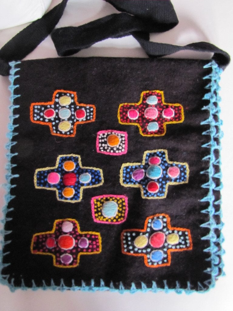 Zwarte schoudertas Peru, Ophalen of Verzenden, Nieuw, Zwart