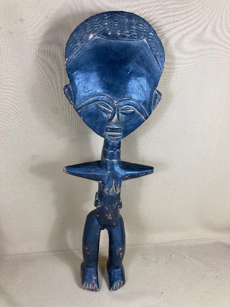 Houten vruchtbaarheids beeld Ashanti Ghana, Antiek en Kunst, Ophalen of Verzenden, Handgemaakt, 20 - 50 cm, Beeld
