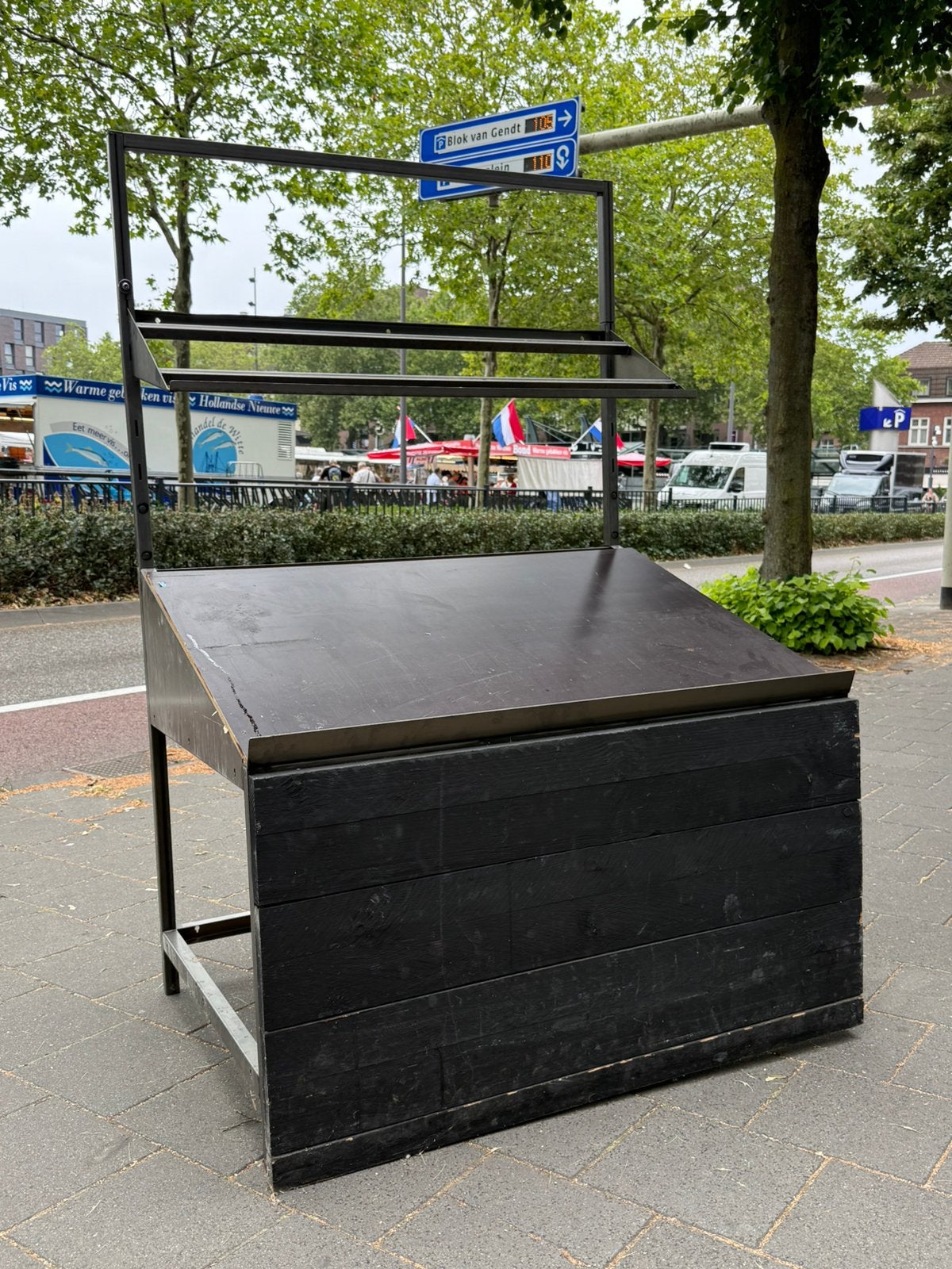 Winkel displaymeubel | Presentatiemeubel zwart hout, Ophalen, Gebruikt