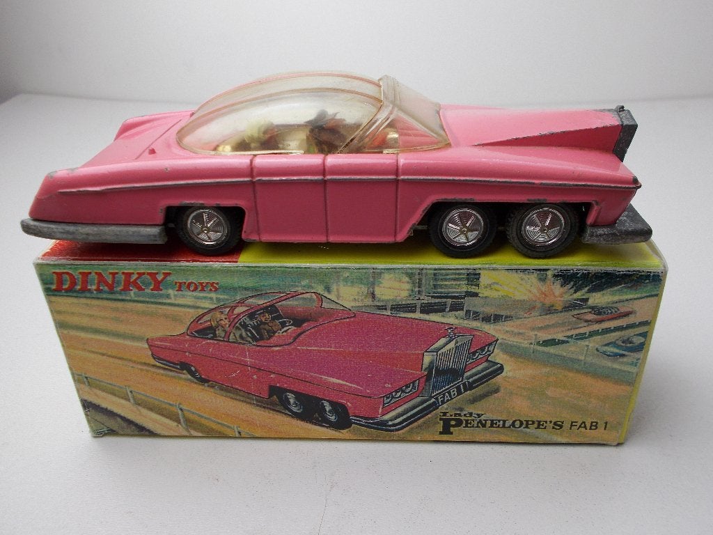 1966 Dinky Toys 100. FAB 1. Uit Thunderbirds + DOOS (-D-), Ophalen of Verzenden, Zo goed als nieuw, Auto, Dinky Toys