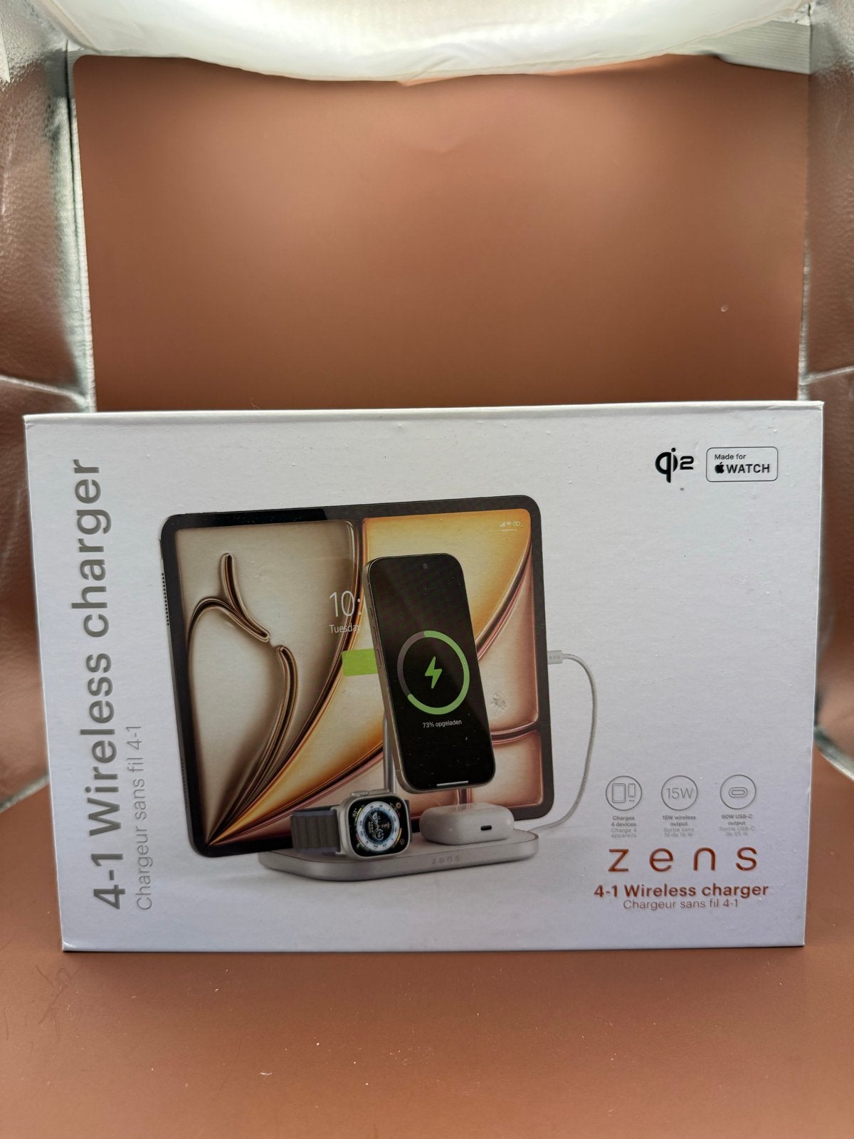 Zens 4-in-1 Draadloze Oplader voor Apple apparaten, Telecommunicatie, Zens, Draadloze oplader, Ophalen of Verzenden, Zo goed als nieuw