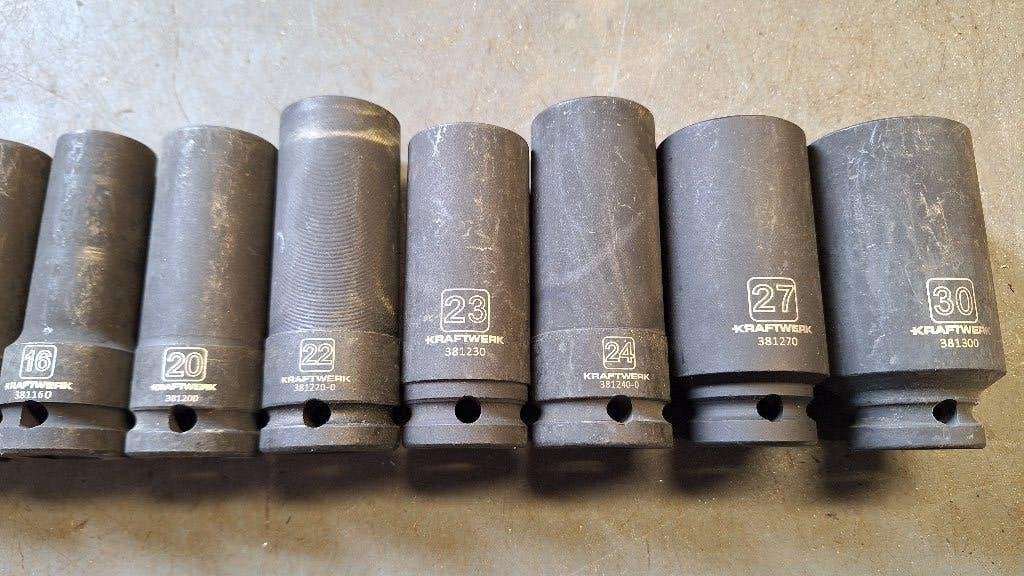 13x Kraftwerk LANGE kracht doppen Krachtdoppen 1/2" NIEUW, Auto diversen, ., Nieuw, Ophalen of Verzenden, .