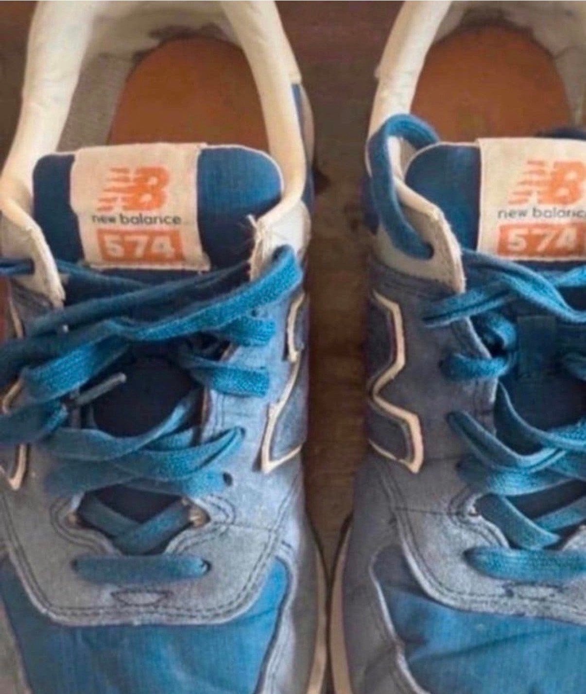 New Balance 574 sneakers - Maat 42EU, Ophalen of Verzenden, Gedragen, Blauw, Sneakers of Gympen