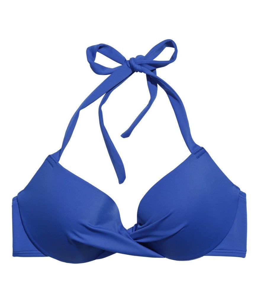 H&M kobalt blauw bikini bikinitop 80C + bikinibroek maat 42, H&M, Blauw, Nieuw, Ophalen of Verzenden