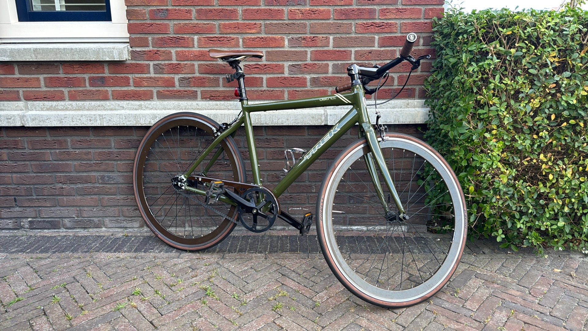 Trek 1st District - singlespeed met beltdrive - Medium, Fietsen en Brommers, Fietsen | Heren | Herenfietsen, Ophalen, Zo goed als nieuw