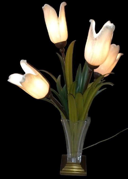 Banci Firenze grote tulpen tafellamp "Tulipani", Ophalen, Gebruikt, Metaal, Minder dan 50 cm