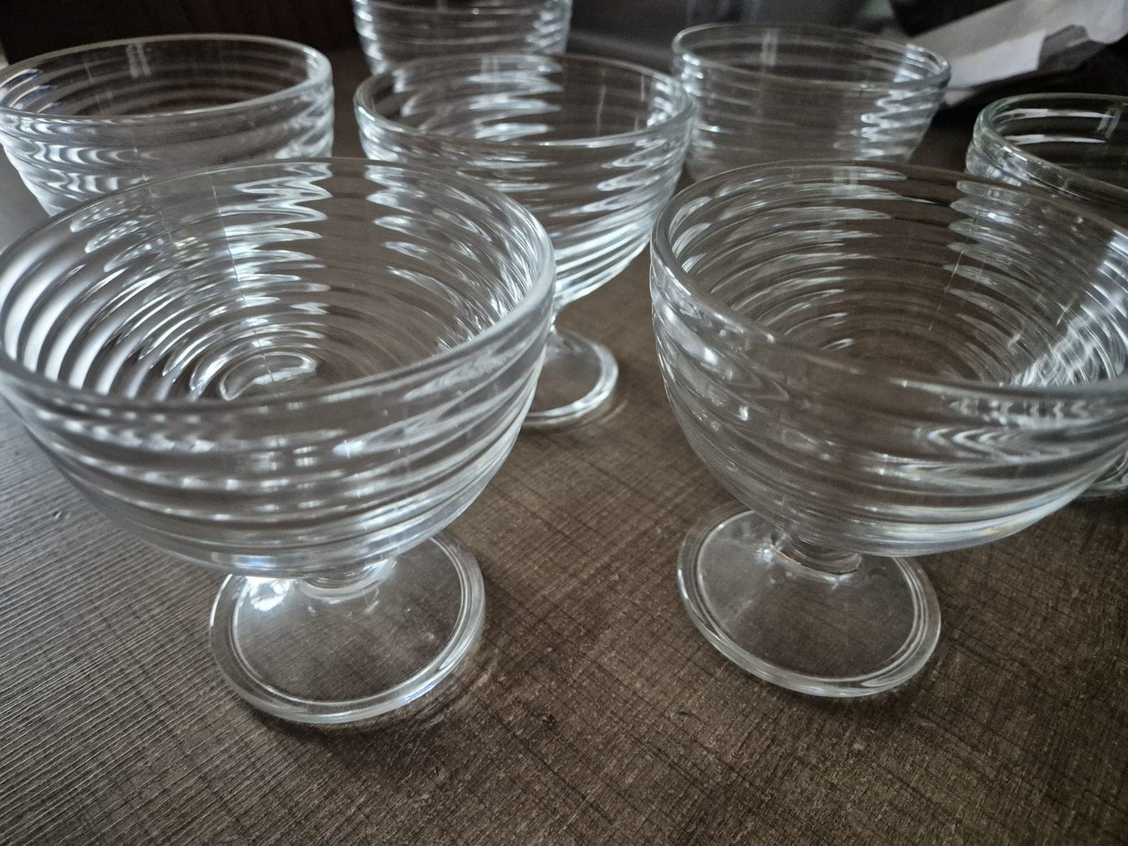 8 IJsglazen / Dessertglazen, Huis en Inrichting, Keuken | Servies, Ophalen of Verzenden, Zo goed als nieuw, Glas, Overige typen