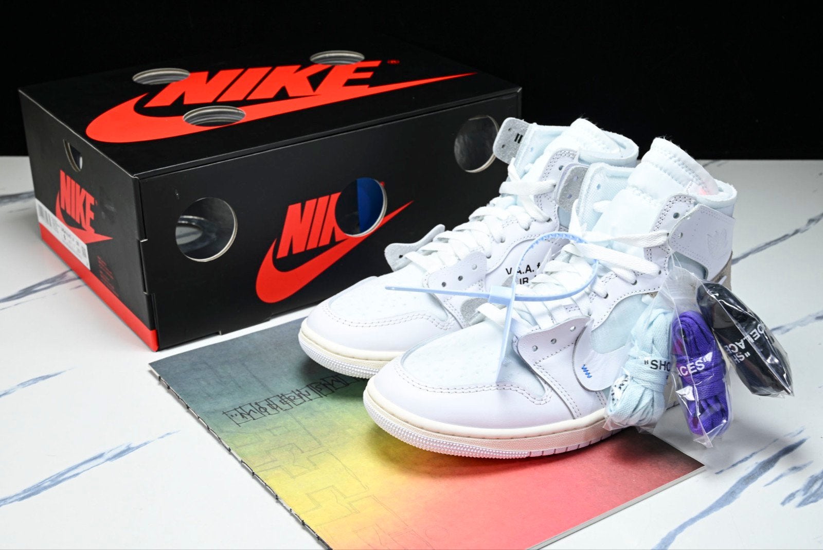 Jordan 1 Retro High Off-White Alaska, Ophalen of Verzenden, Nieuw, Wit