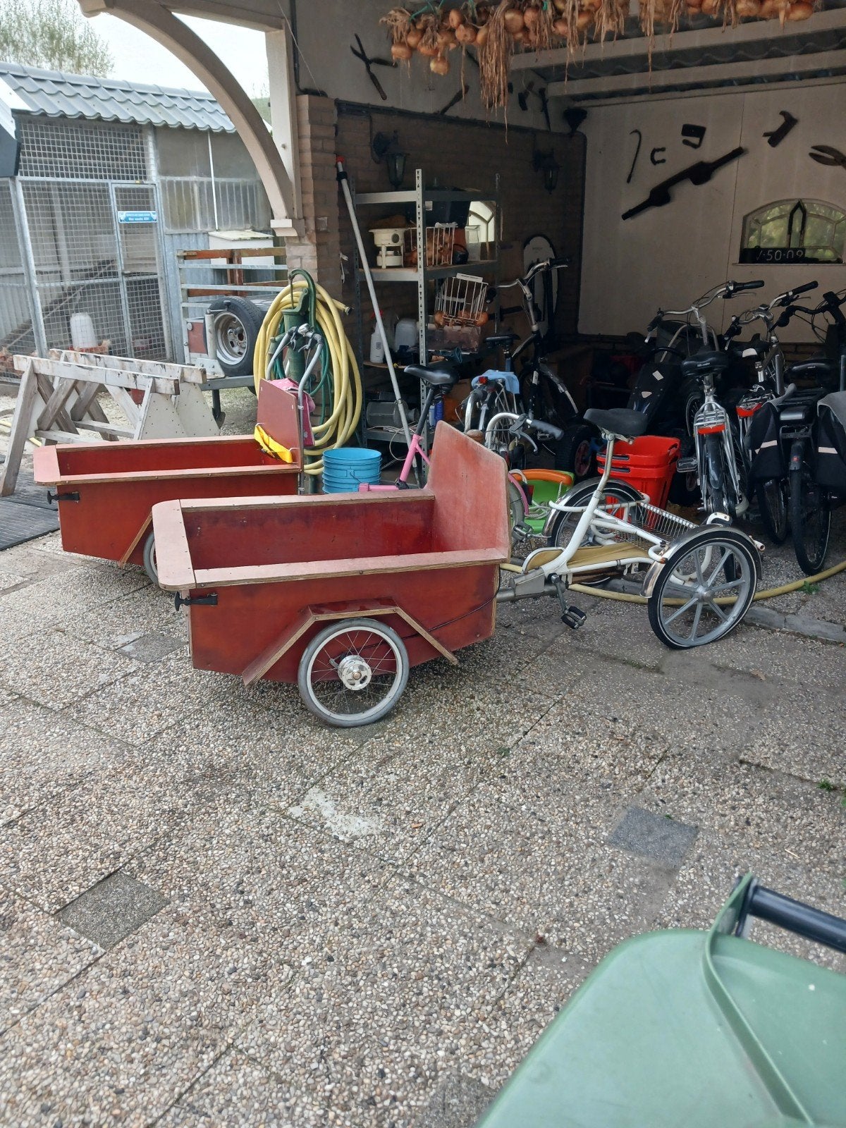 bakfietsen, Ophalen, Gebruikt, 1 kind