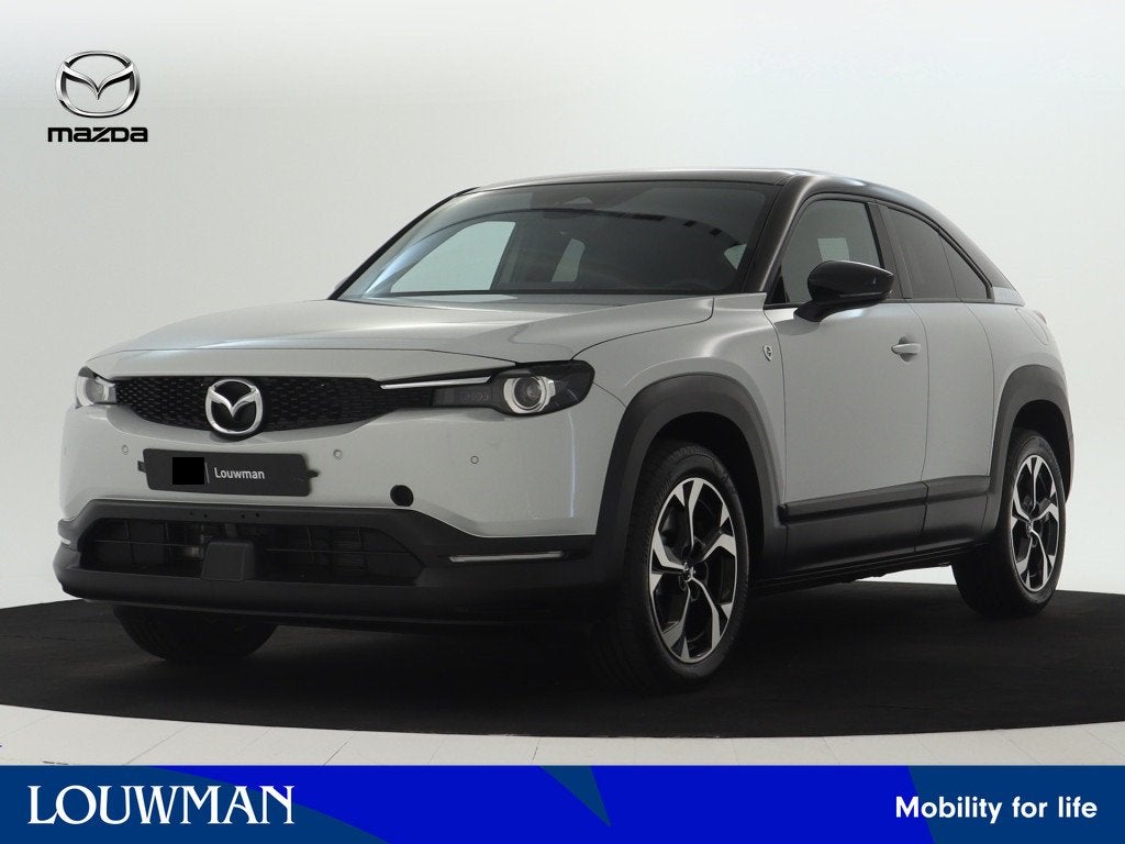 Mazda MX-30 e-SkyActiv R-EV 170 Exclusive-line | Voorraadvoo, 12 maanden, Leder en Stof, Wit, Bedrijf