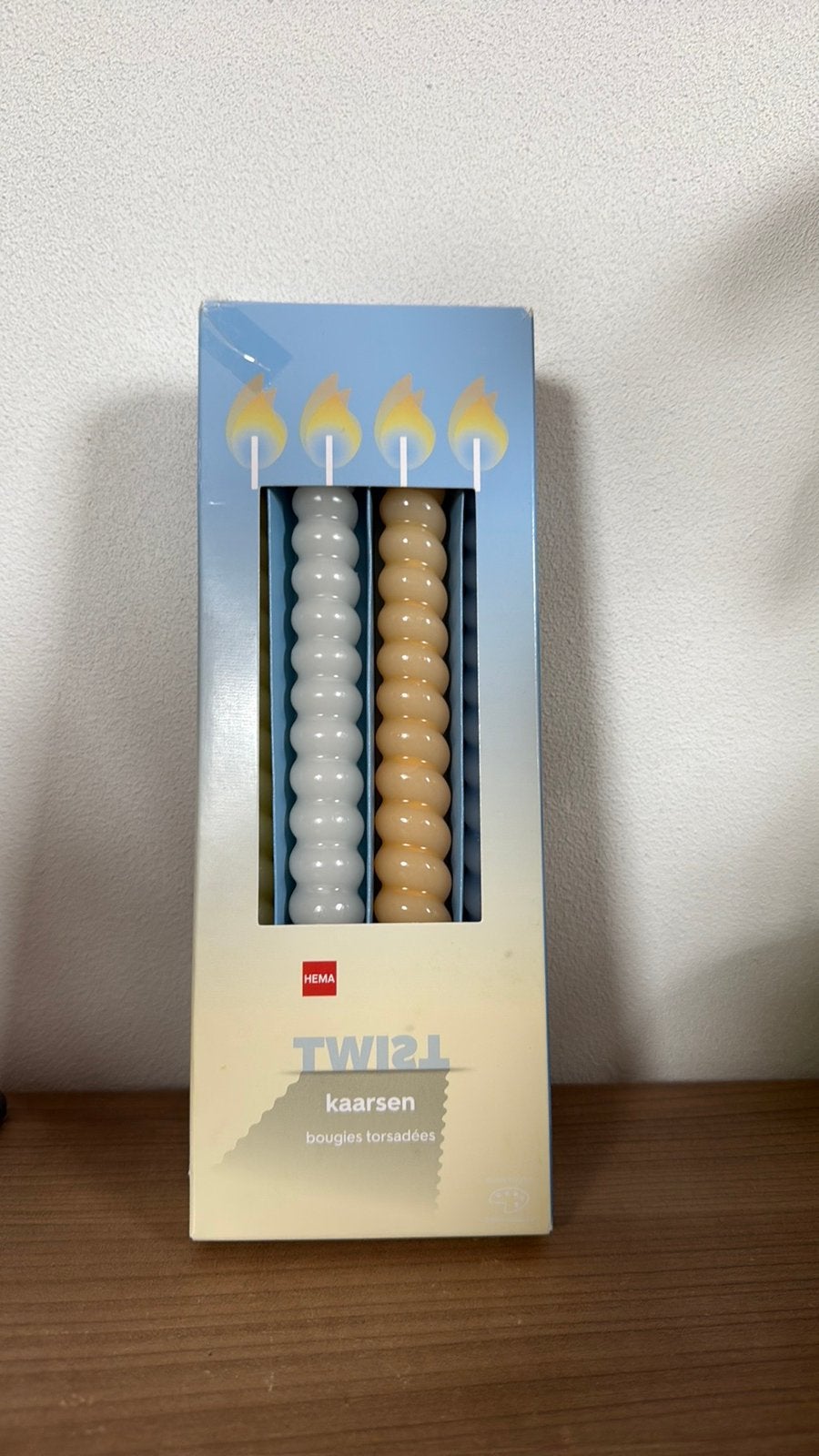 Twist kaarsen van de HEMA, Meerkleurig, Was, Ophalen of Verzenden, Zo goed als nieuw