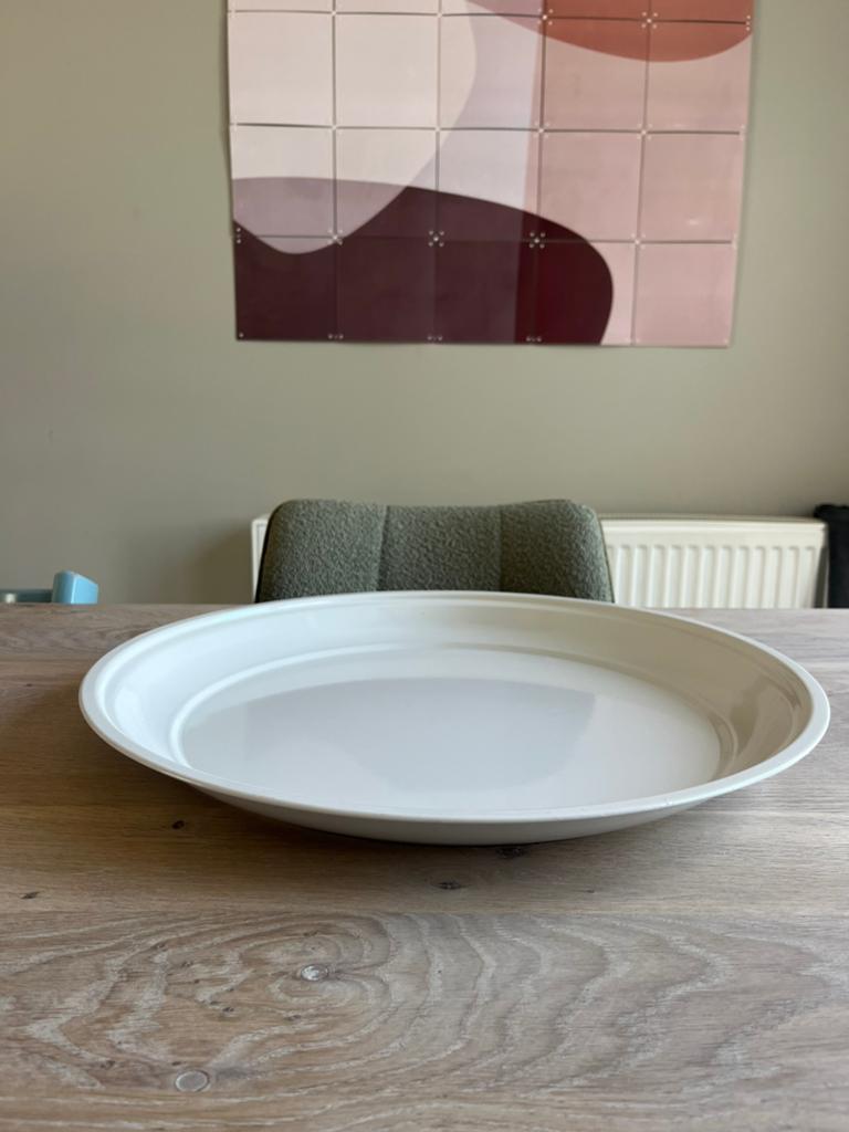 Dienblad zandkleur 45cm, Ophalen, Overige materialen, Schaal, Rond