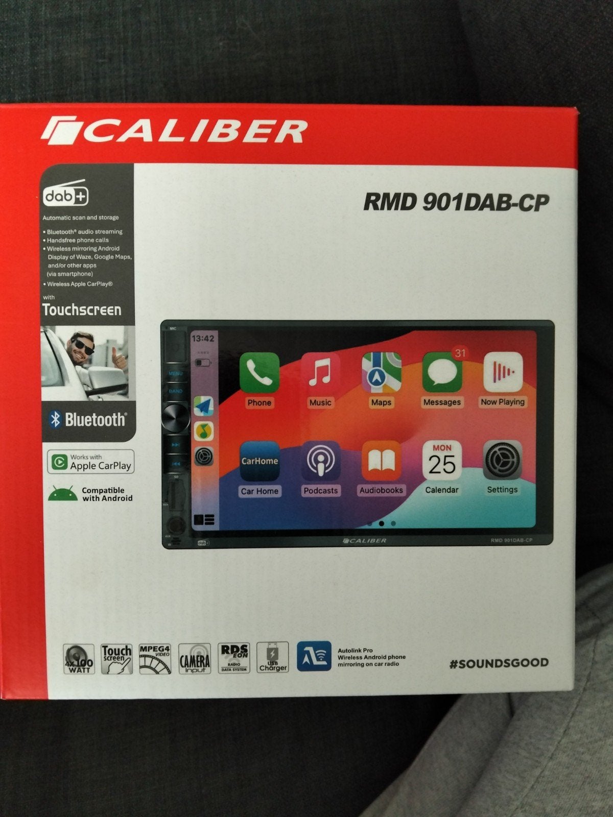 Caliber RMD 901DAB-CP Autoradio met CarPlay en Android Auto, Auto diversen, Autoradio's, Ophalen of Verzenden, Nieuw