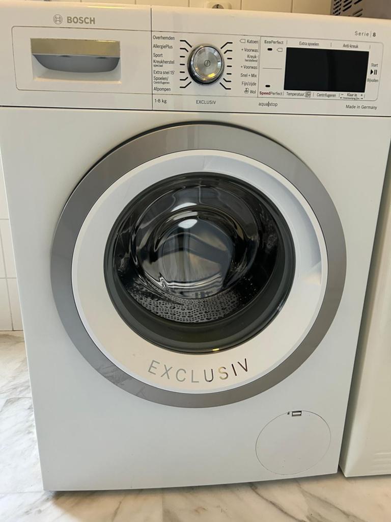 Bosch wasmachine WAW32582NL A+++, Witgoed en Apparatuur, Wasmachines, Gebruikt, Voorlader, 6 tot 8 kg, Minder dan 85 cm, 1600 toeren of meer