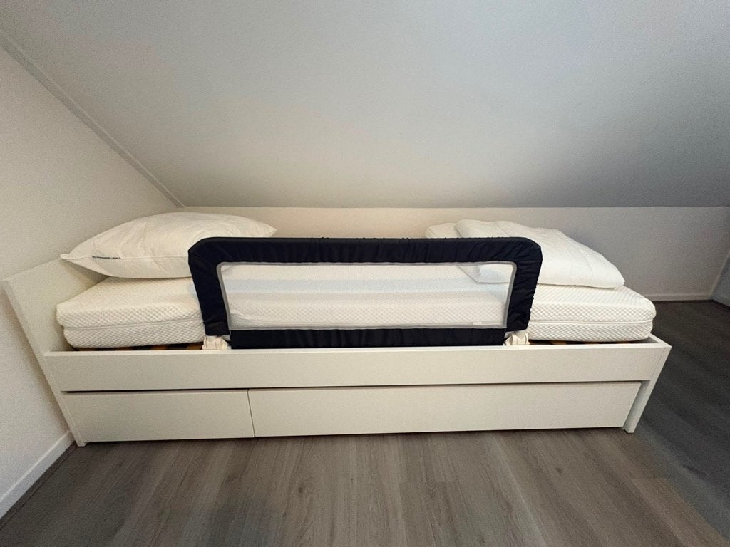Opvouwbaar Bedhekje Safety donker grijs, Ophalen, Zo goed als nieuw, Minder dan 140 cm, 100 cm of meer