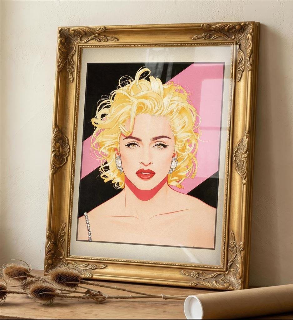 Madonna 1980s pop art Giclee Fine Art Print | poster, Verzenden, Nieuw, Poster, Artwork of Schilderij