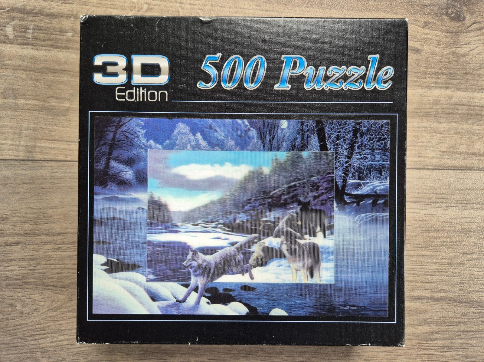 3D 500 Stukjes Wolf Puzzel - Winterlandschap, Ophalen of Verzenden, 500 t/m 1500 stukjes, Zo goed als nieuw, Legpuzzel