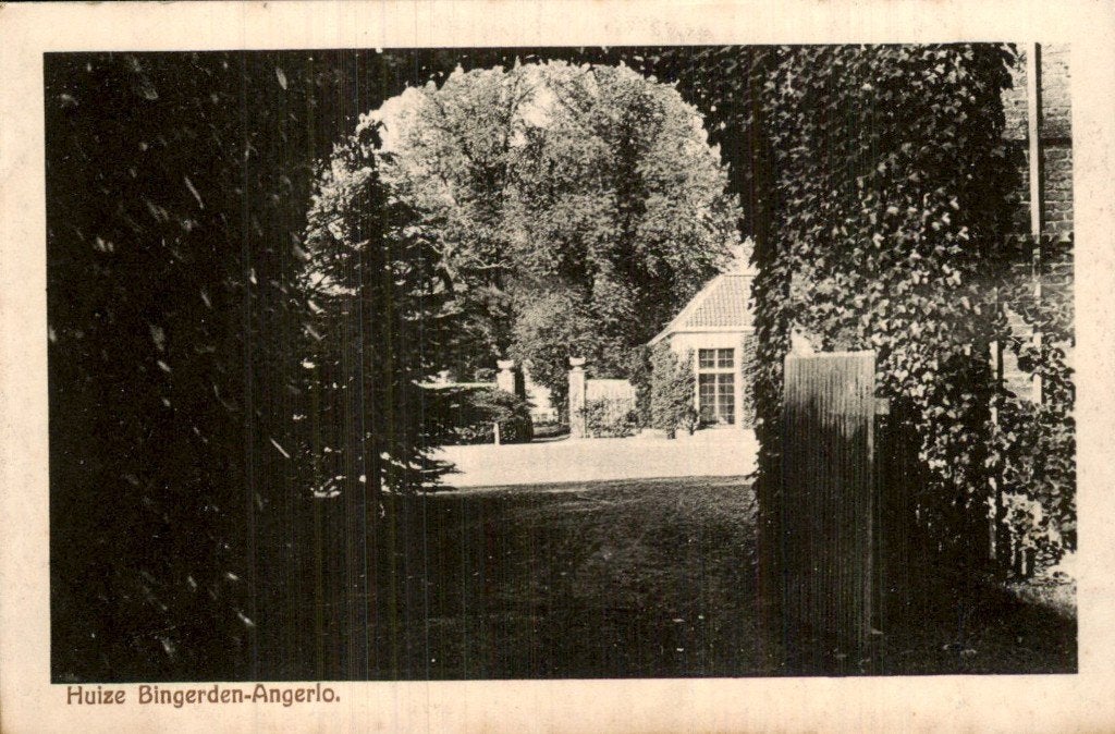 Angerlo - Huize Bingerden - Tuinpoort, Verzamelen, Ophalen of Verzenden, 1920 tot 1940, Ongelopen, Gelderland