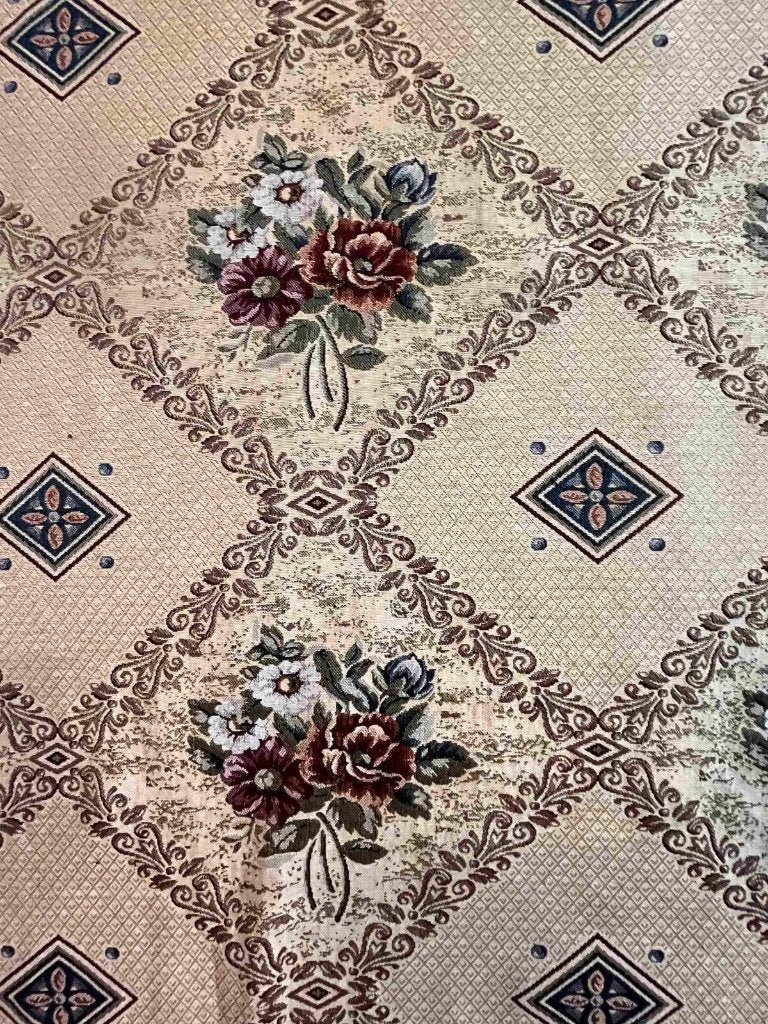 Vintage bedsprei klassieke bloem 290/130 cm, Wit, Djt@dejuistetoon.eu, Ophalen of Verzenden, Zo goed als nieuw