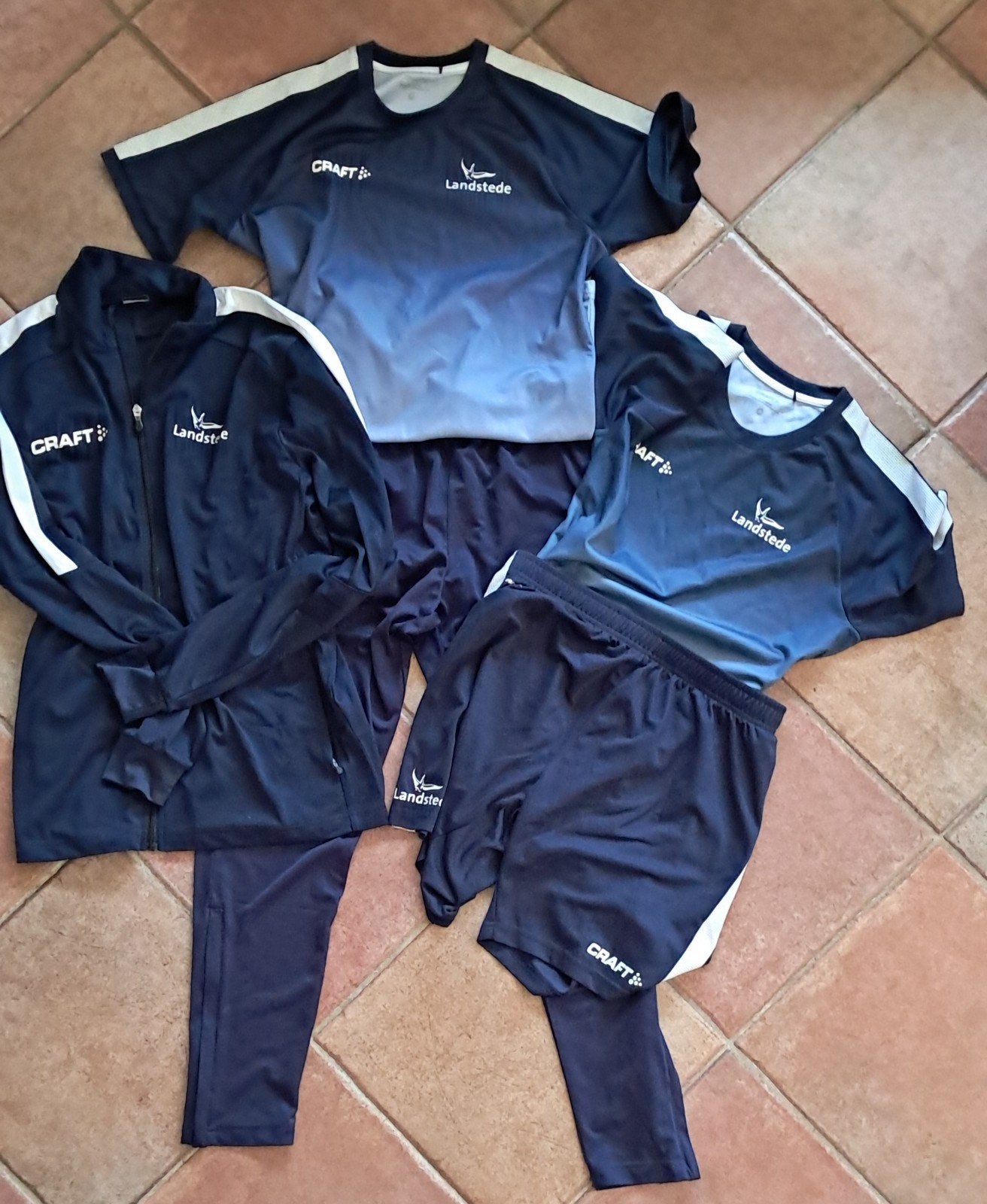 Sportkleding Landstede, 5-delig, Ophalen, Craft, Blauw, Zo goed als nieuw