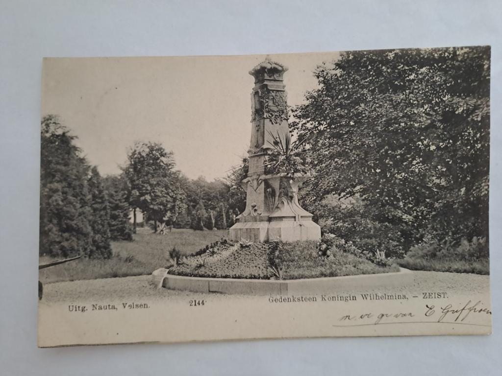 Zeist,  gedenksteen, Ophalen of Verzenden, Utrecht